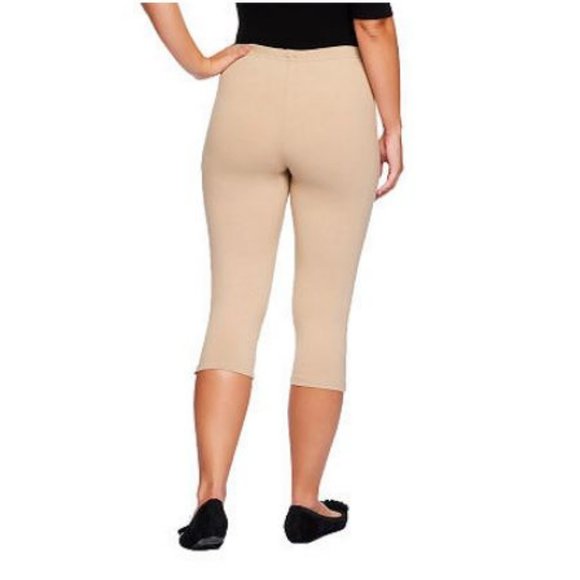 Women with Control Pull-on Stretch Pedal Pushers - Picture 3 of 3